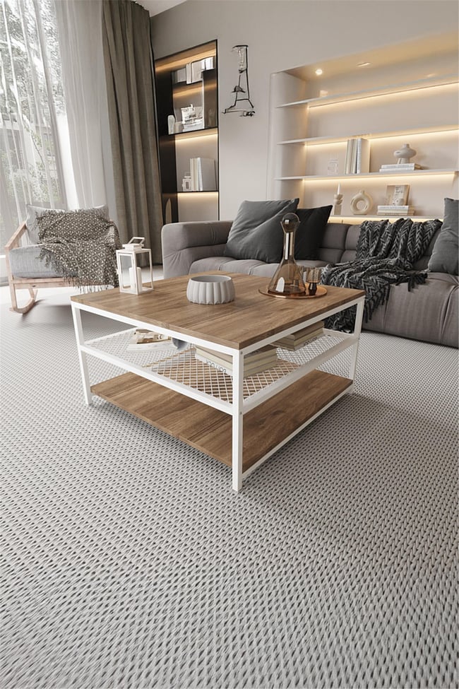 Deconode Mirage Orta Sehpa  Beyaz-Kahverengi DN1045BK
