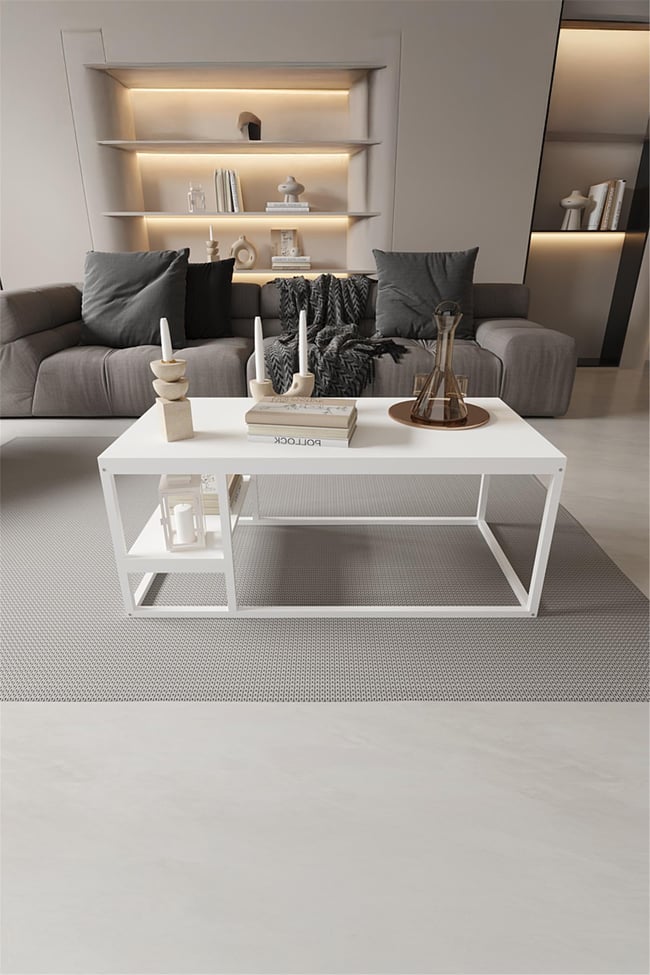 Deconode Octavio Orta Sehpa Beyaz- Beyaz DN1111BB