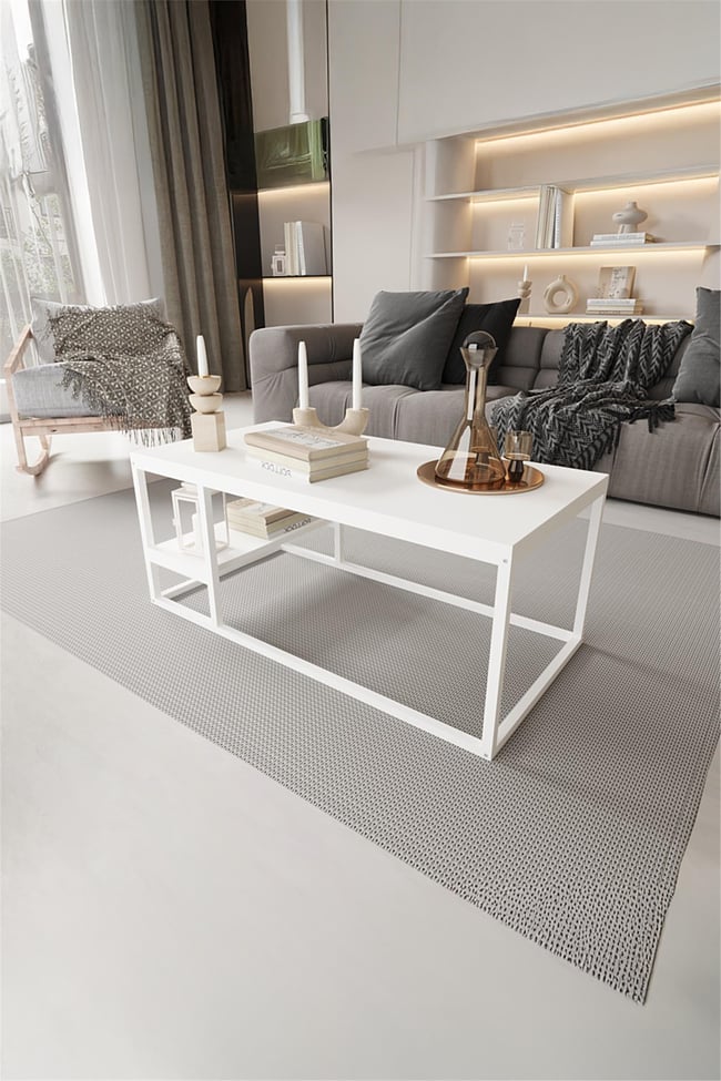 Deconode Octavio Orta Sehpa Beyaz- Beyaz DN1111BB