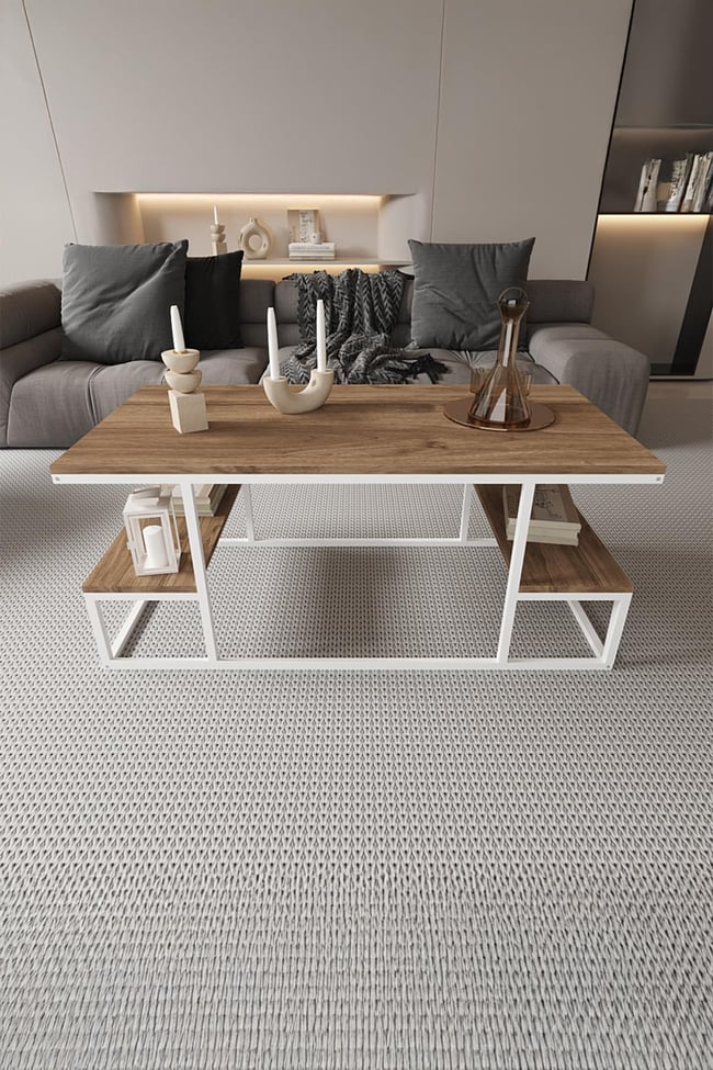 Deconode Serenade Orta Sehpa  Beyaz-Kahverengi DN1080BK
