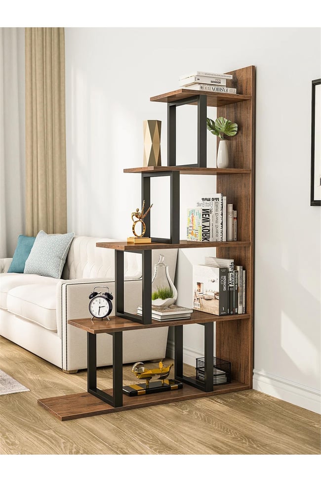 Deconode Step Kitaplık Kahverengi DN1126K