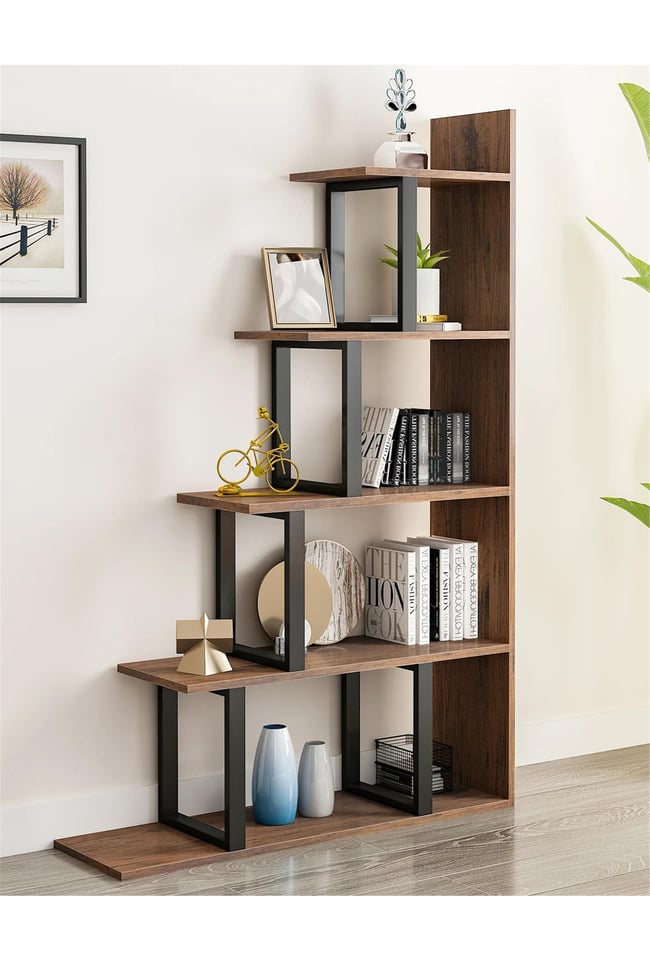 Deconode Step Kitaplık Kahverengi DN1126K