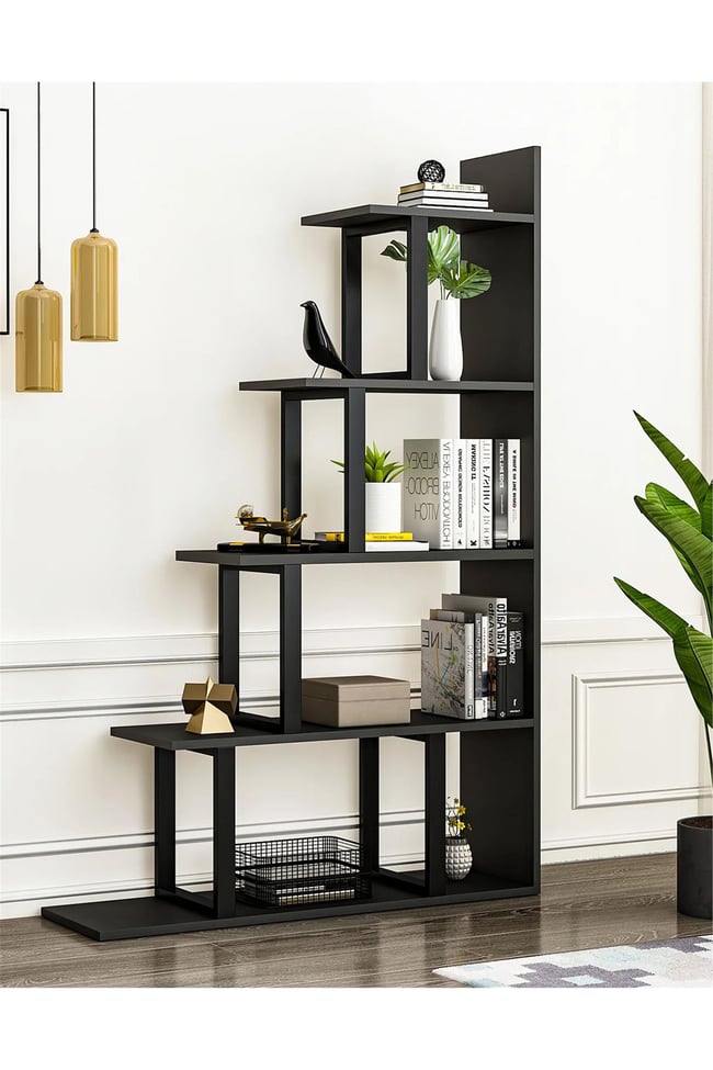 Deconode Step Kitaplık Siyah DN1126S