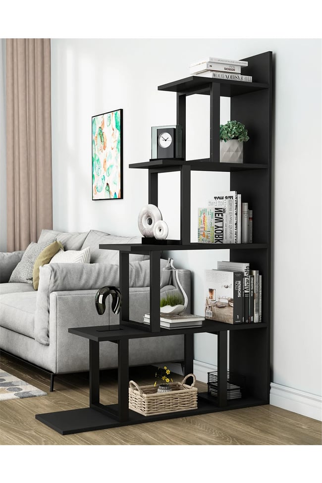 Deconode Step Kitaplık Siyah DN1126S