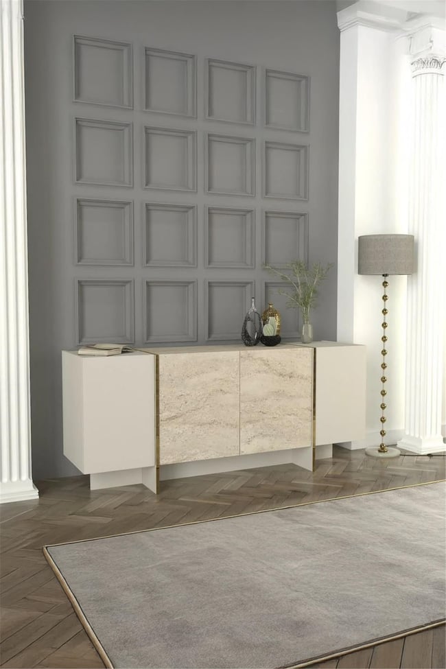 Dekorister Exclusive Veyron Konsol Kumtaşı-Traverten