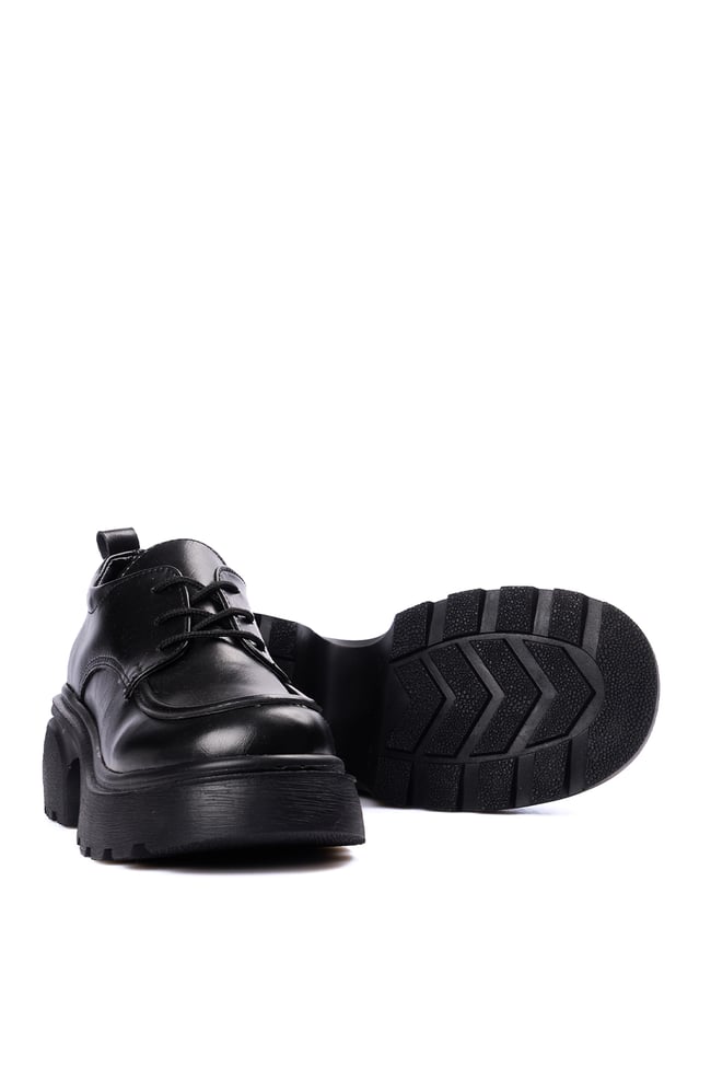 Divamod 2650 Siyah Kadın Loafer Ayakkabı