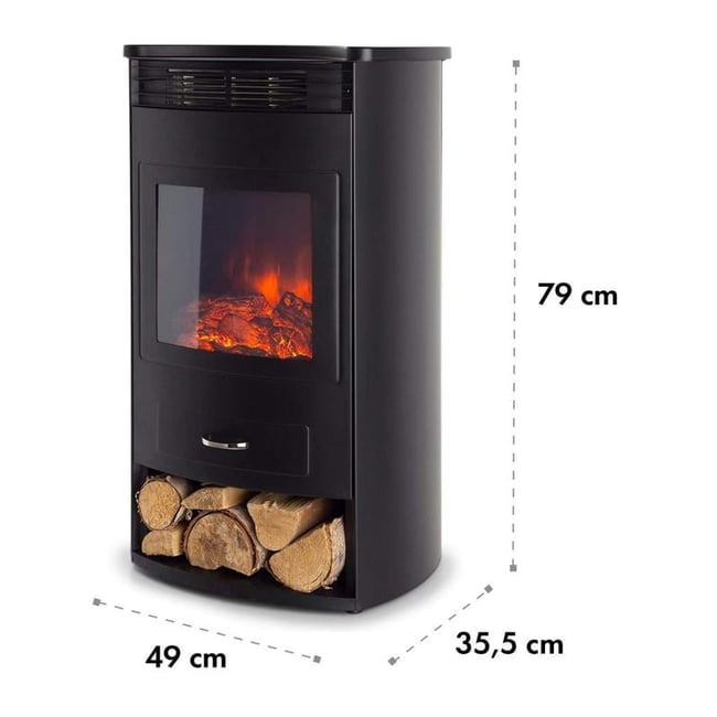 DLC Madera Elektrikli Şömine 1800 Watt Wifi APP Telefon Kontrol EA2215HW