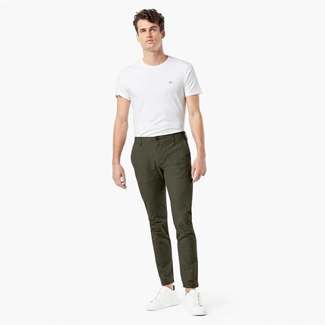 Dockers 7576300090 300 Green Erkek Smart 360 Flex Ultımate Skınny Fıt Chıno Pantolon
