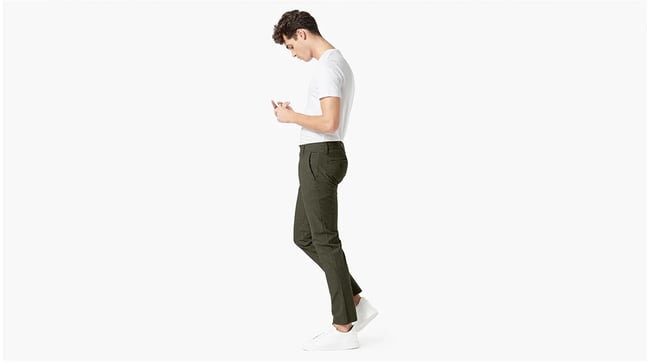 Dockers 7576300090 300 Green Erkek Smart 360 Flex Ultımate Skınny Fıt Chıno Pantolon