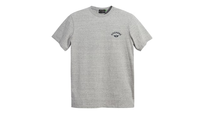 Dockers A110301310 25G Grey Erkek Grafık Logo Slım T-Shırt