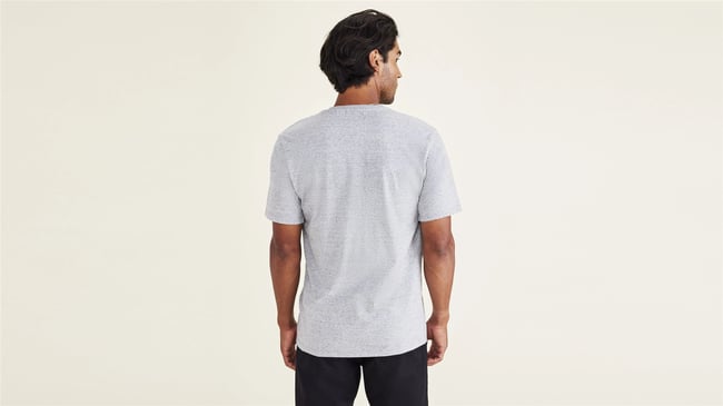 Dockers A110301310 25G Grey Erkek Grafık Logo Slım T-Shırt