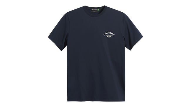 Dockers A110301320 400 Blue Erkek Grafık Logo Slım T-Shırt