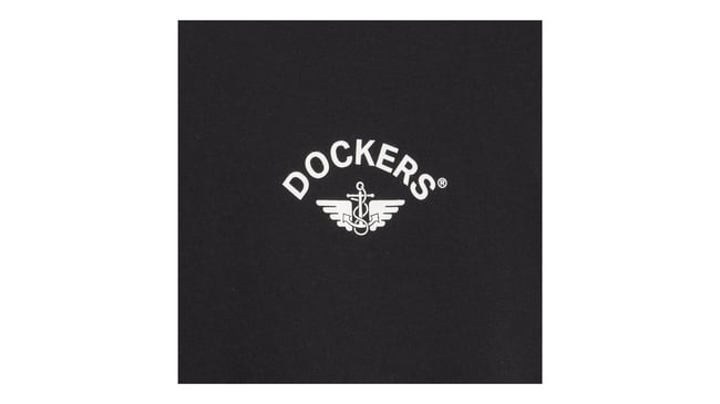 Dockers A110301680 001 Black Erkek Grafık Logo Slım T-Shırt