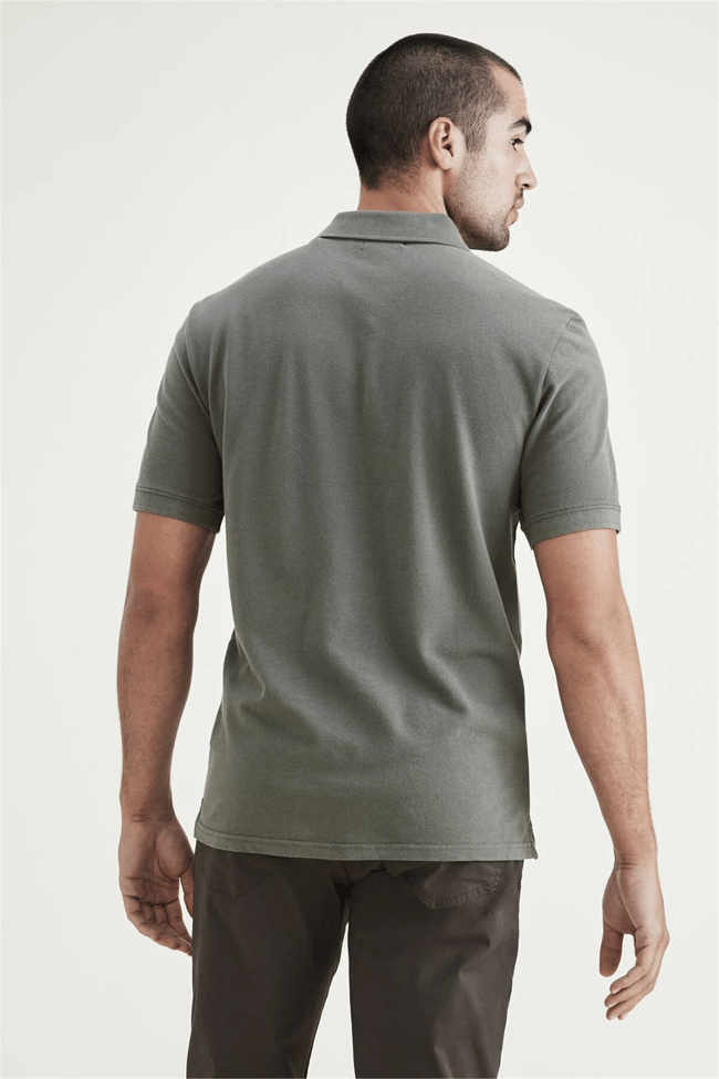 Dockers A115900490 300 Green Erkek Rıb Collar Slım Polo T-Shırt