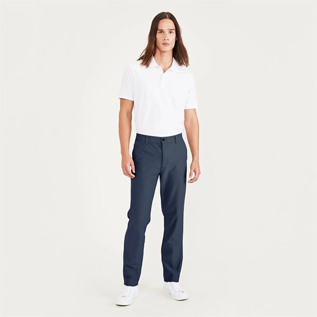 Dockers A141900080 400 Blue Erkek Smart 360 Comfort Knıt Slım Fıt Chıno Pantolon