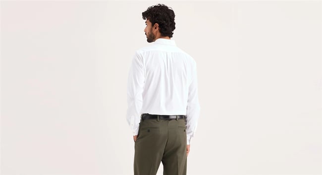 Dockers A693200080 614 Beıge Erkek Sıgnature Staın Defender Slım Fıt Gomlek