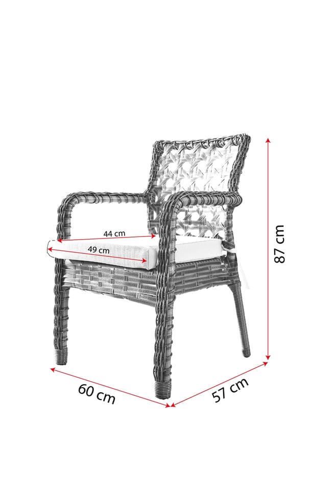 Evdemo Ayaz 2 Kişilik Rattan Bahçe Balkon Mutfak Masa Takımı Cappuccino