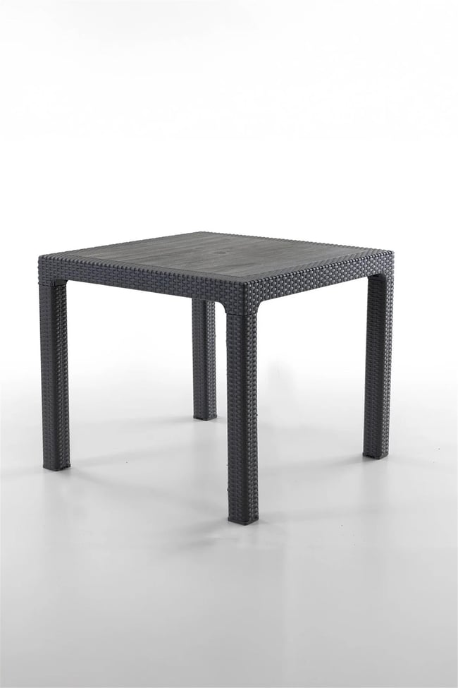 Evdemo Bamboo 2 Kişilik Rattan Masa Sandalye Takımı Siyah