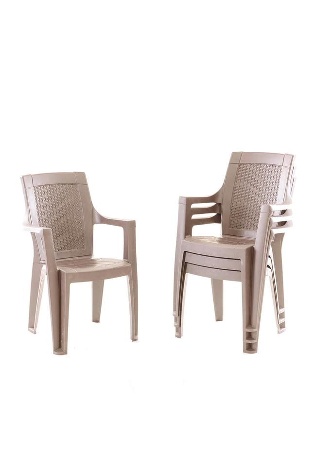 Evdemo Efes 4lü Rattan Sandalye Cappuccino