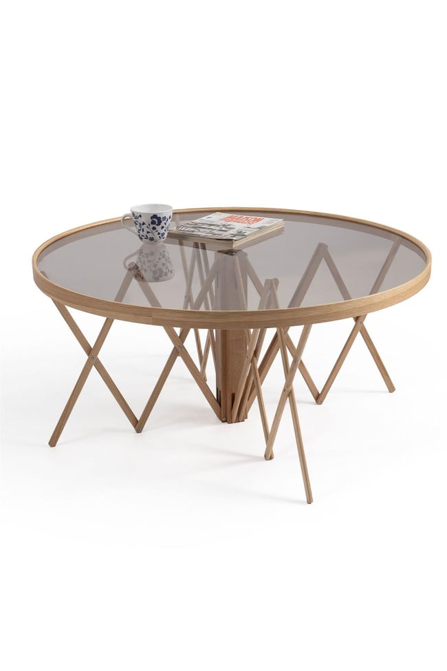 Eymense Akordion Meşe Orta Sehpa Ceviz