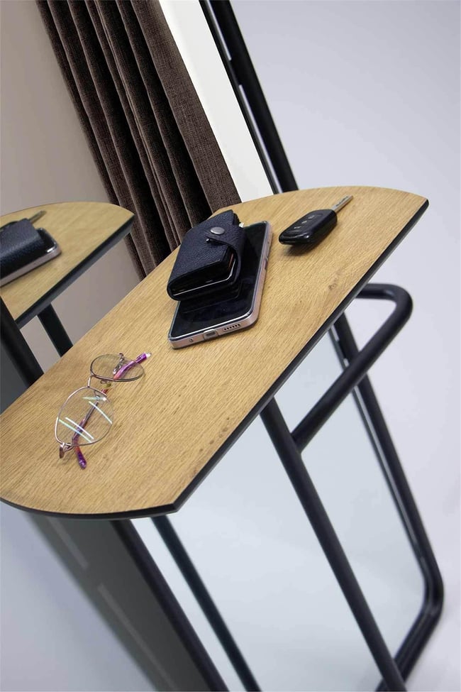 Eymense Lina Dekoratif Ayna Siyah