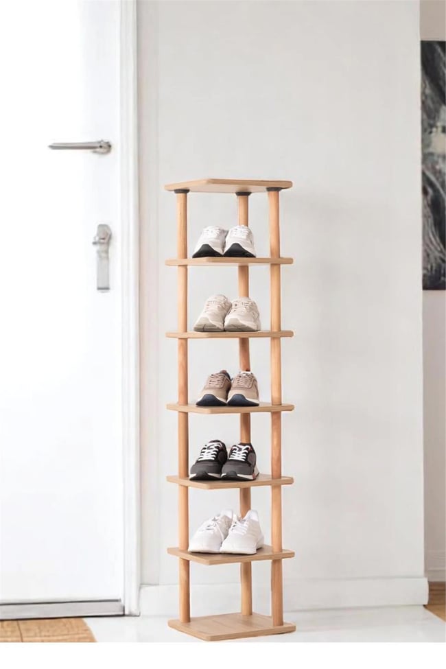 Eymense Pia 7 Raflı Kitaplık Çok Amaçlı Dolap Ceviz