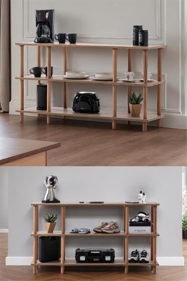 Eymense Pia Çok Amaçlı Konsol Ceviz