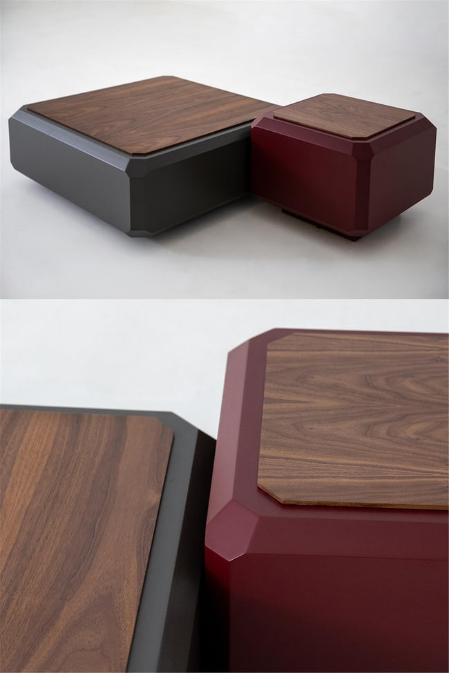 Eymense Roma İkili Orta Sehpa Seti