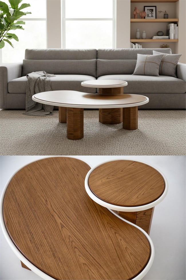 Eymense Trio İkili Orta Sehpa Seti