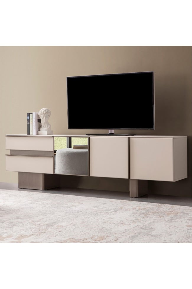 Eymense Zen Modern Tv Sehpası Krem