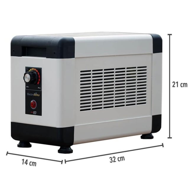 Heatbox HBM2000K Heatbox Mini 2000 watt Monofaze Elektrikli Fanlı Isıtıcı Krem