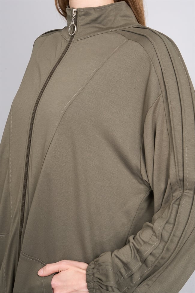 Hisset Y26 Tk2541 Haki Kadın Melisa Pantolonlu İkili Takım 38-44