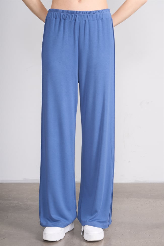 Hisset Y26 Tk2541 İndigo Kadın Melisa Pantolonlu İkili Takım 38-44