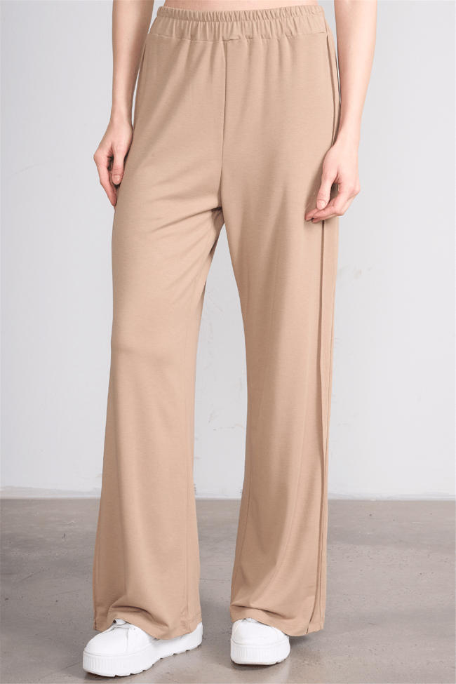 Hisset Y26 Tk2541 Vizon Kadın Melisa Pantolonlu İkili Takım 38-44