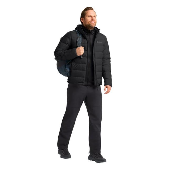 Jack Wolfskın 1207671-6000 Black Ather Down Hoody M Rds Erkek Outdoor Mont