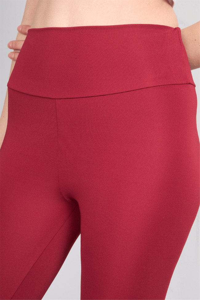 Jeneric Y26 21364 Bordo Kadın Dar Paca Tayt S-Xl