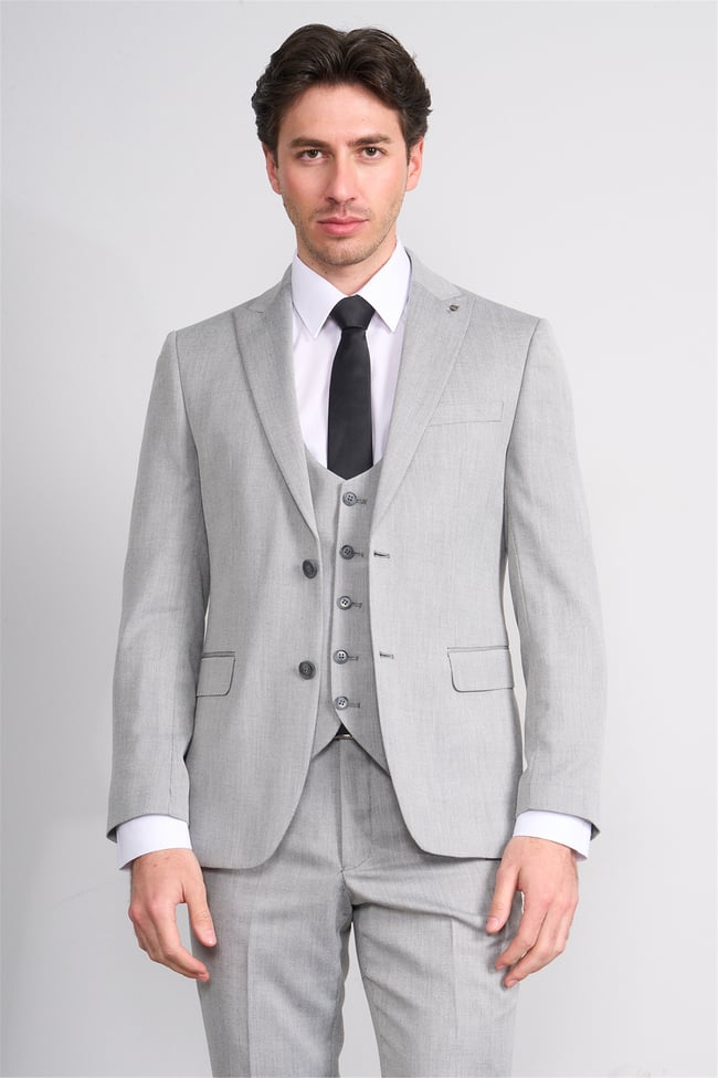 Kagi Vizon Erkek Pamuk Polyester Parma Yelekli Takım