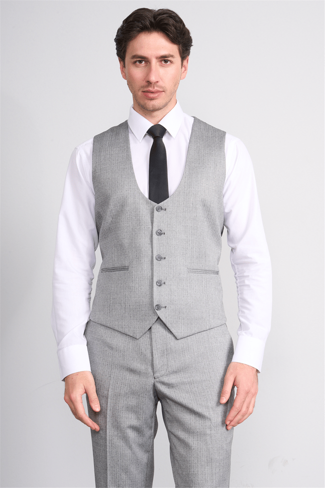 Kagi Y26 Ramırez Slim Fit Yelekli Takım Elbise Siyah