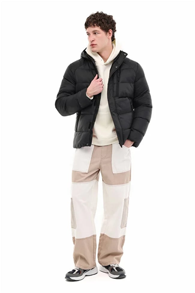 Kınetıx A10202781308010 5W Ml Faıth 2Ksy-Hy24706 Sıyah Erkek Kısa Kaban