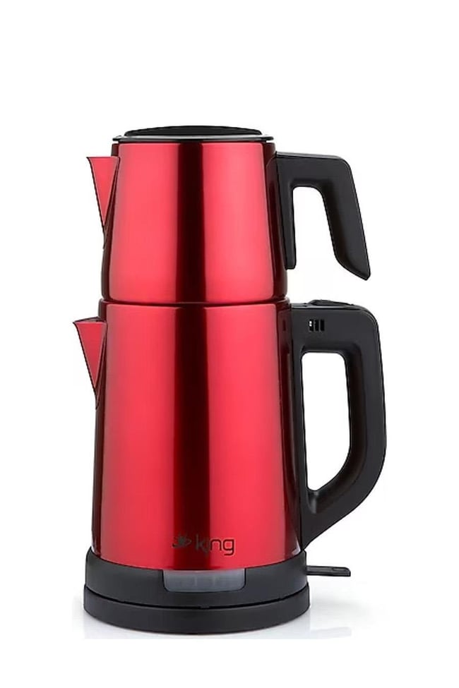 King KCM331 Tea Pro Inox Çay Makinesi Kırmızı