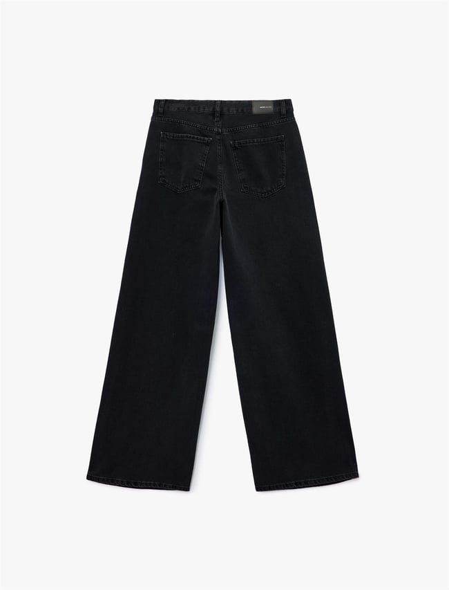 Koton K26 6Wal40011Md Blk Sıyah Kadın Pamuk Denım Pantolon