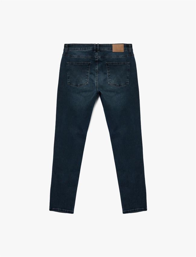 Koton K26 6WAM40051ND FA6 İndigo Stone Erkek Pamuk Denım Pantolon