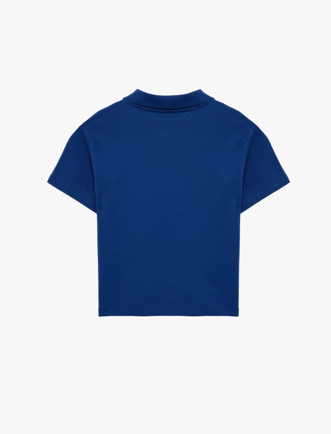 Koton Y26 6Sak50015Ek 716 Lacivert Kadın Jersey Kısa Kol T-shirt