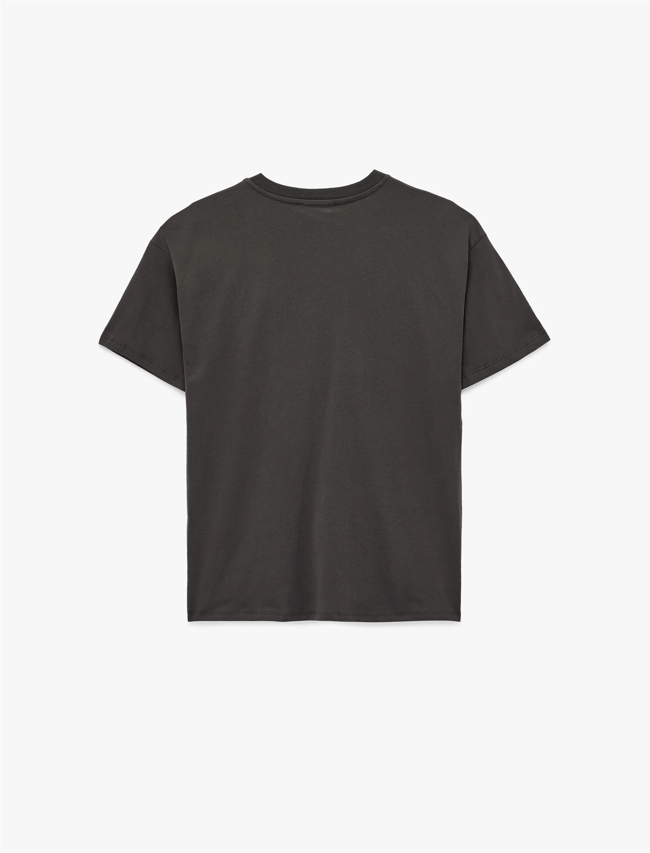 Koton Y26 6Sal10107Ik 927 Antrasıt Kadın Jersey Kısa Kol T-shirt
