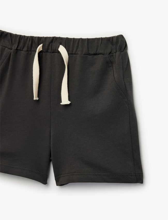 Koton Y26 6Smb40006Tk 931 Antrasıt Erkek Bebek Jersey Short