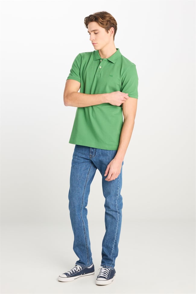 Lee L211810 303 Mint Green Erkek Regular Fit Polo Yaka T-Shirt