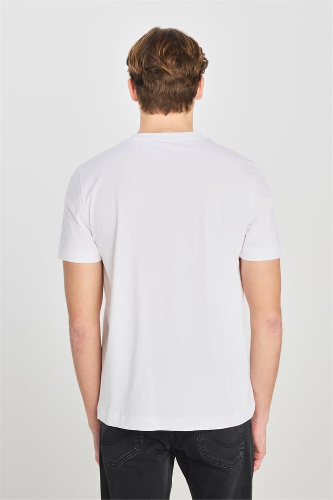 Lee L2510319 100 Whıte Erkek Regular Fıt Grafık Baskılı T-Shırt