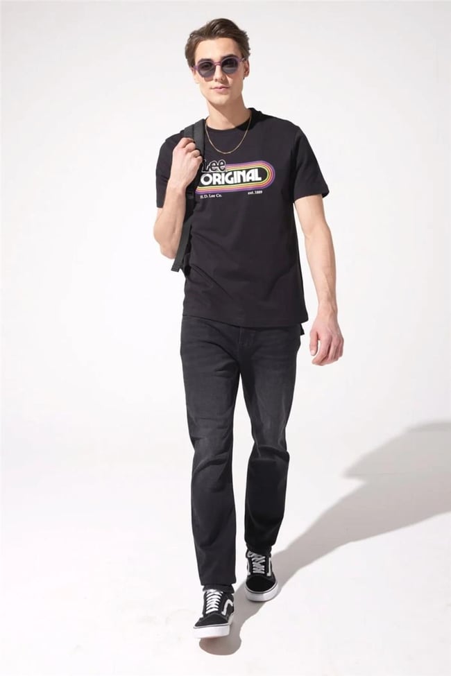 Lee L733011Ev Pıtch Siyah Erkek Austın Denim Jean Pantolon