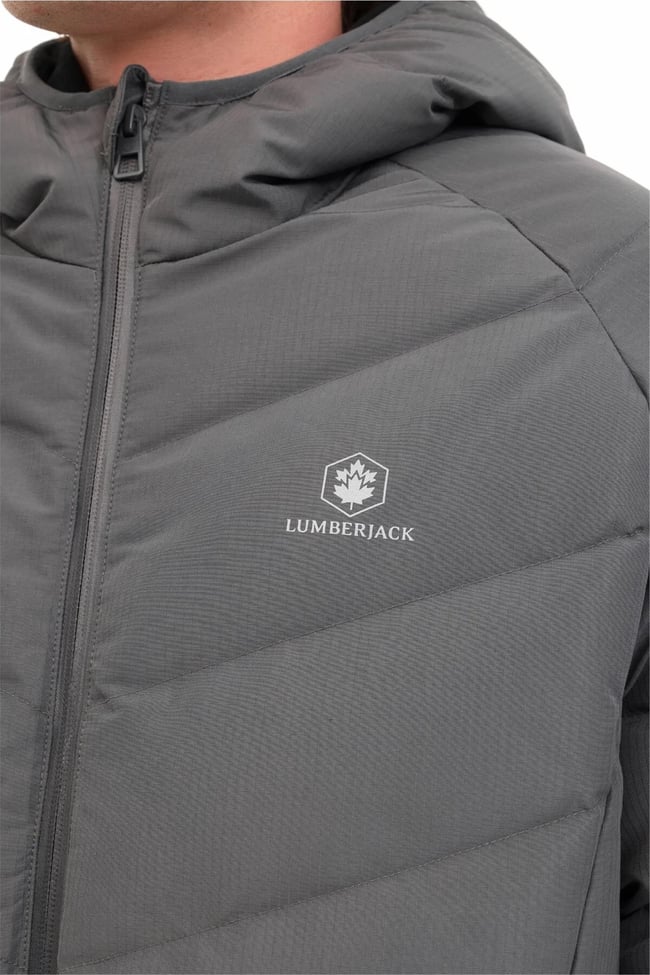 Lumberjack A10203295808010 5W Ml Adalbert Coat 5Pr Grı Erkek Kısa Kaban