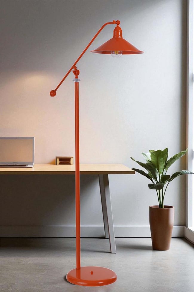 Lumexx Moka Turuncu Lambader Metal Başlıklı